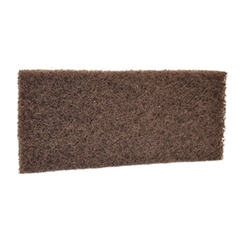 Heavy-Duty Abrasive Scrub Pads - 5 Pack Brown Cleaning Pads for Kitchen, Bathroom & Tough Stain Removal - Commercial Grade Scouring Pads for Pots, Pans & Grills