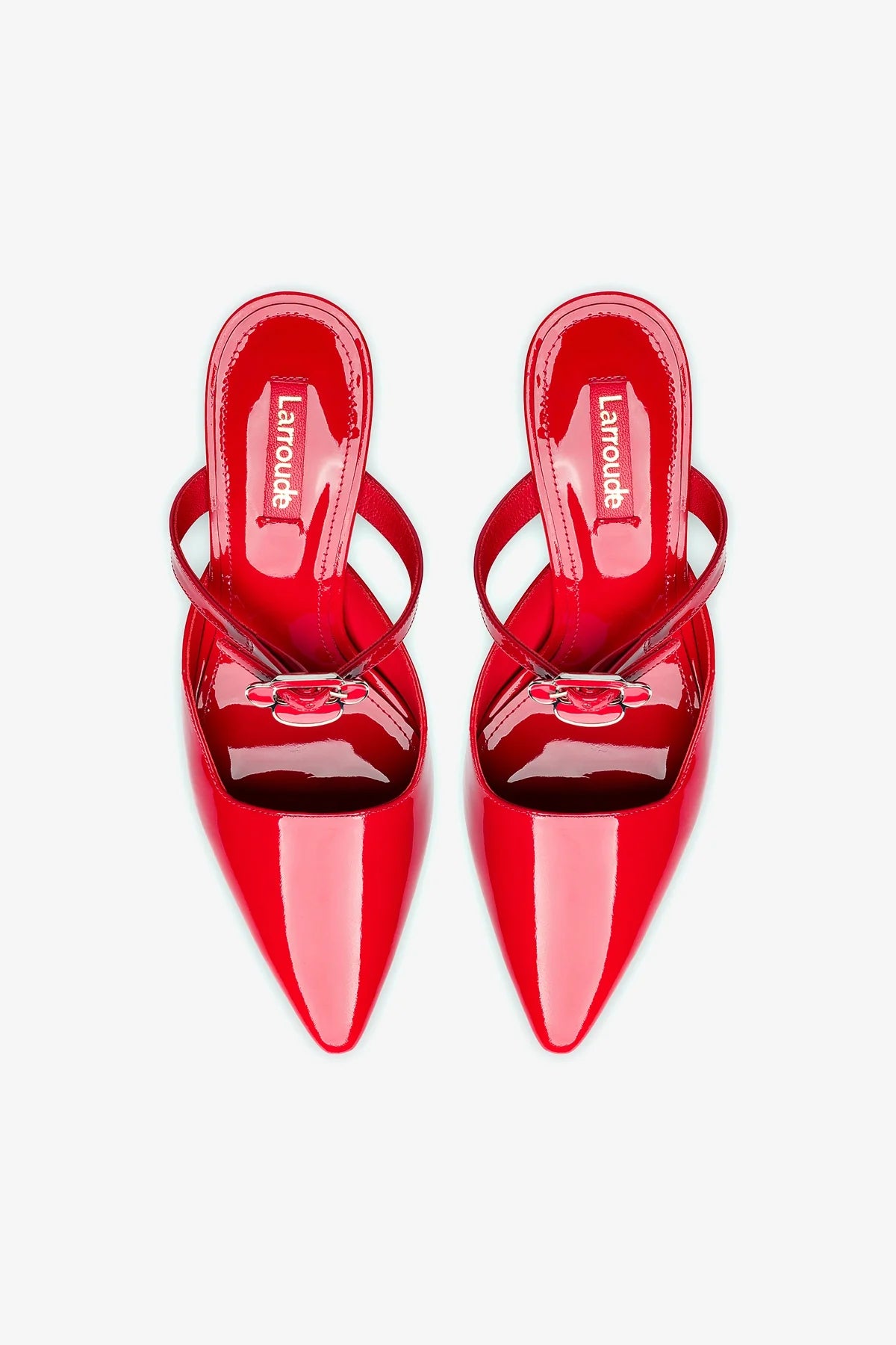 Scarlet Patent Leather Daisy Pump - Women's Fashion High Heels for Parties, Weddings & Special Occasions