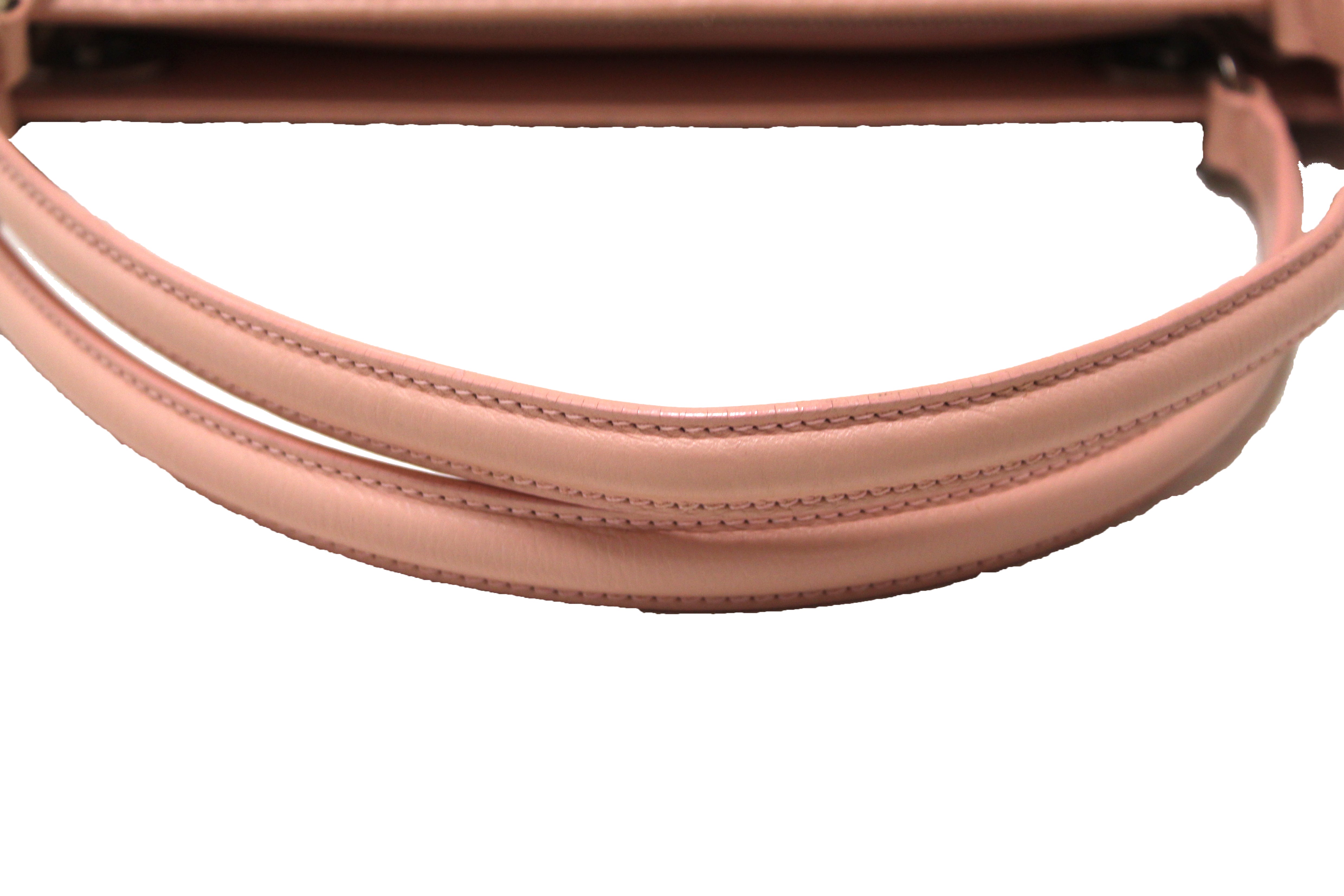 Authentic Christian Dior Pink Calfskin Leather Tote Shoulder Bag for Women | Luxury Designer Handbag | Perfect for Work, Travel & Everyday Use