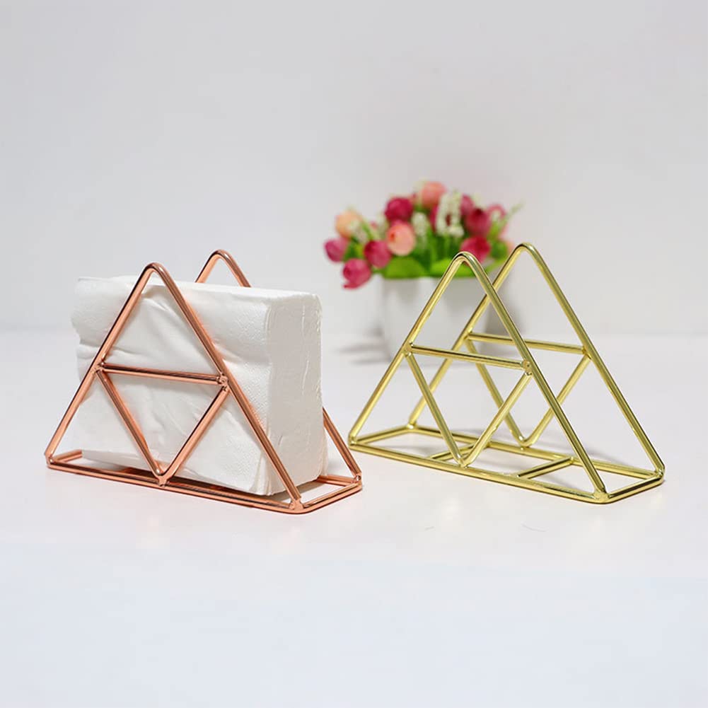 2-Pack Modern Metal Napkin Holder - Upright Paper Napkin Dispenser Stand for Kitchen & Dining Table - Perfect for Restaurants, Home Kitchen, and Party Decor Accessories
