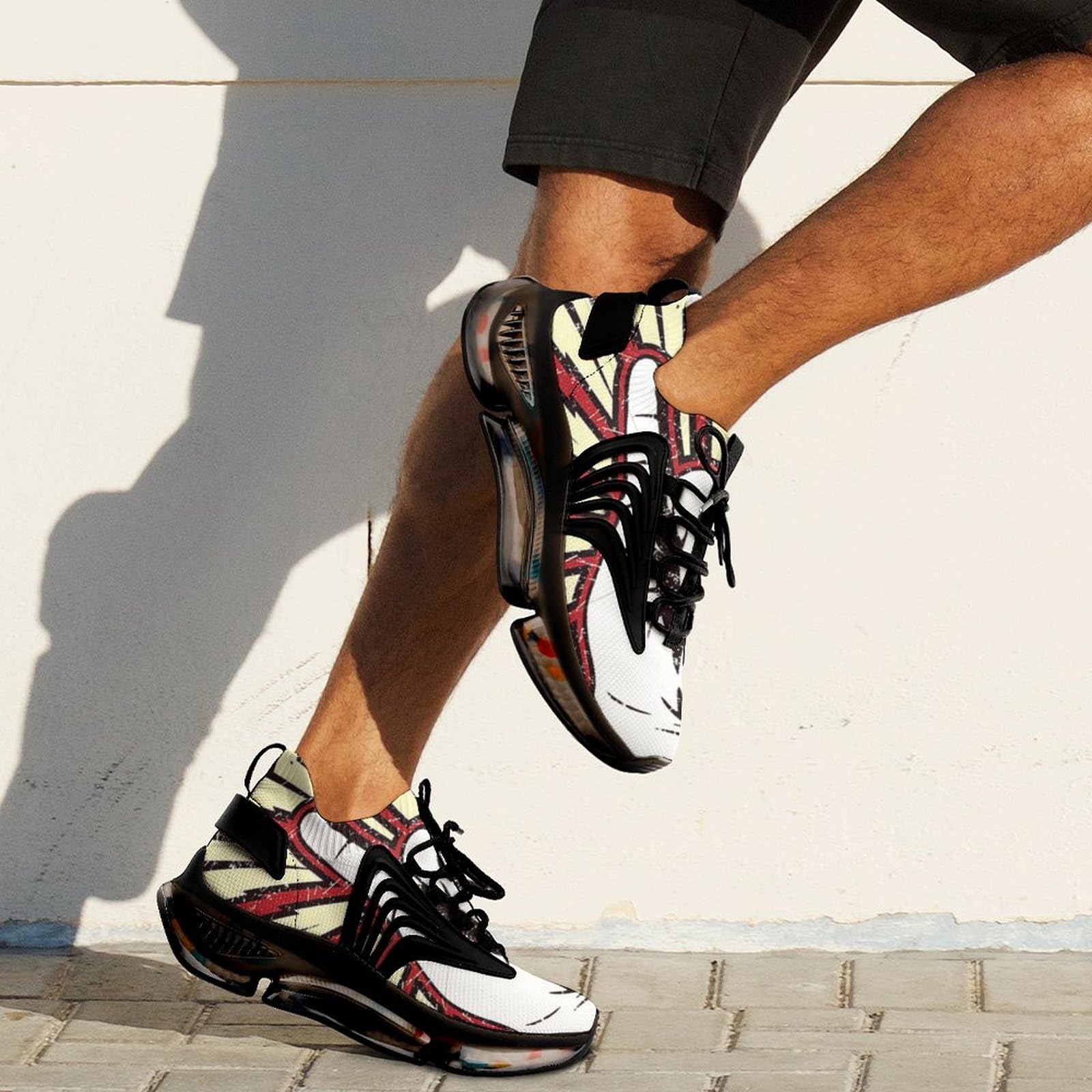 Men's Lightweight Running Shoes - Breathable Athletic Sneakers for Gym, Hiking & Outdoor Sports | Comfortable Rocker Hand Design for All-Day Wear