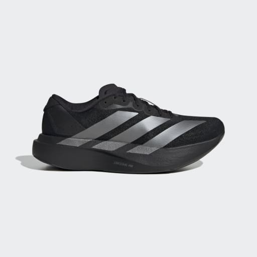 Adidas Women's Adizero Evo SL Running Shoes - Lightweight & Breathable for Marathon Training & Road Racing (Black/Iron Metallic/Black)