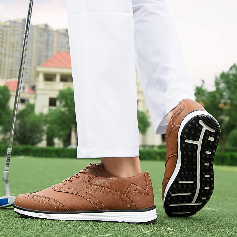 TauLene Men's Spikeless Waterproof Golf Shoes - Lightweight Professional Walking Footwear for Outdoor Golfing | Perfect for Casual Play, Practice & Comfortable All-Day Wear