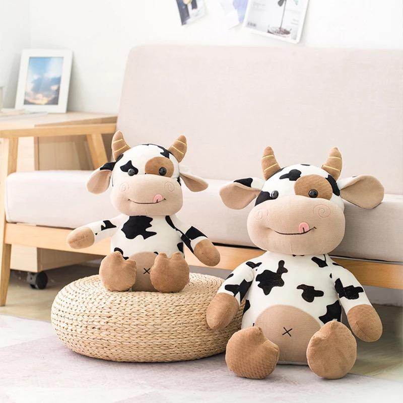 Cali the Stuffed Cow Plush Toy - Soft & Cuddly Animal Plushie for Kids, Babies & Adults | Perfect for Nursery Decor, Birthday Gifts & Comfort Companions