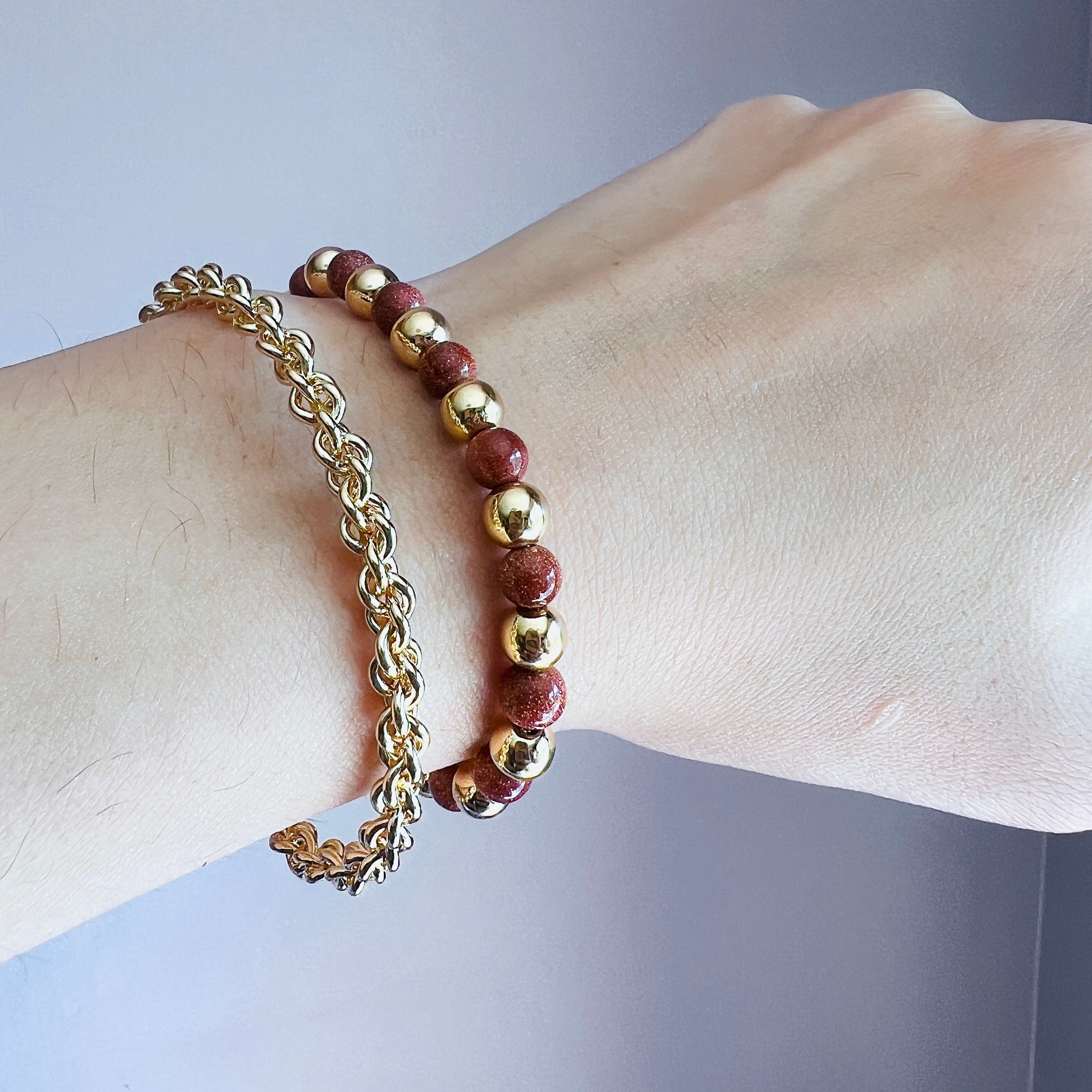 Venturina Bracelet for Women - Stylish Adjustable Beaded Bracelet with Natural Stone - Perfect for Daily Wear, Gifts & Boho Fashion