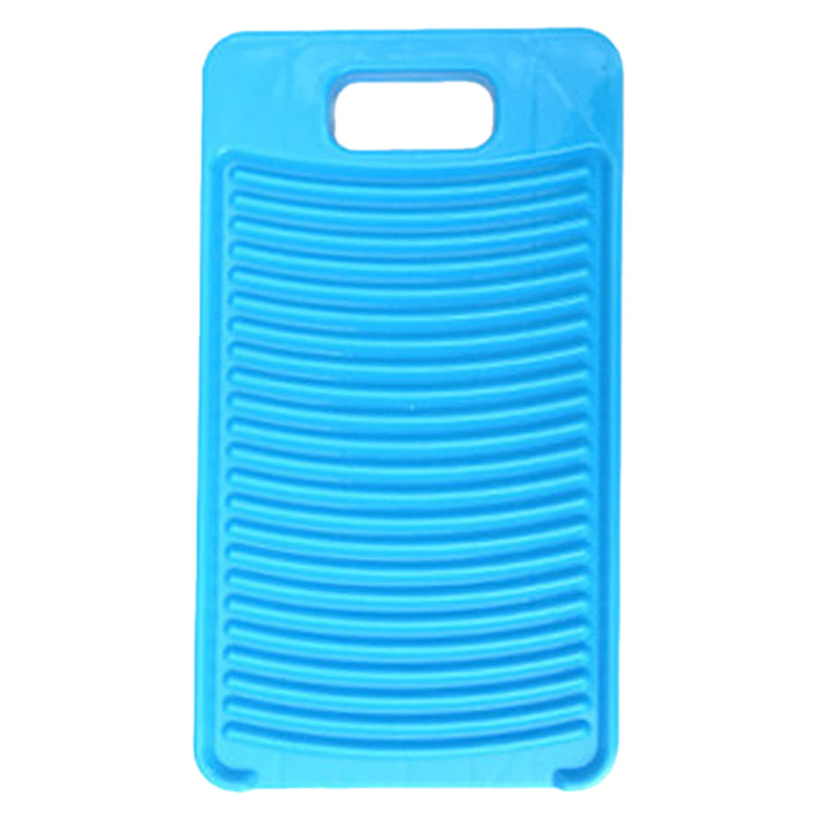 Mini Plastic Washboard for Kids - Small Laundry Washing Board for Shirts & Delicates - Blue Handheld Scrubber - Perfect for Camping, Travel & Small Loads