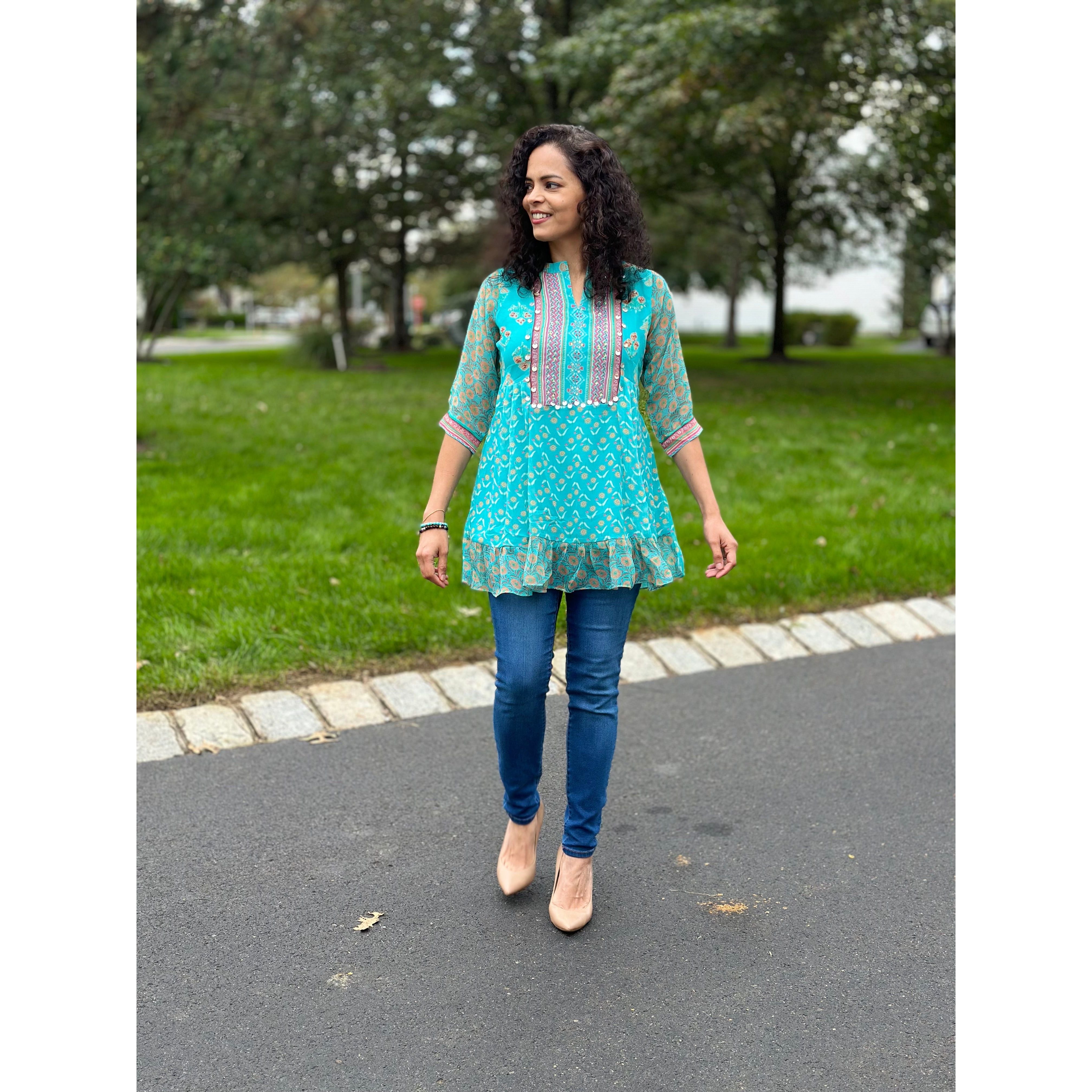 Stylish Women's Short Kurta - Comfortable & Trendy Cotton Top for Casual Wear, Festivals & Parties | Perfect for Everyday Outfits & Special Occasions