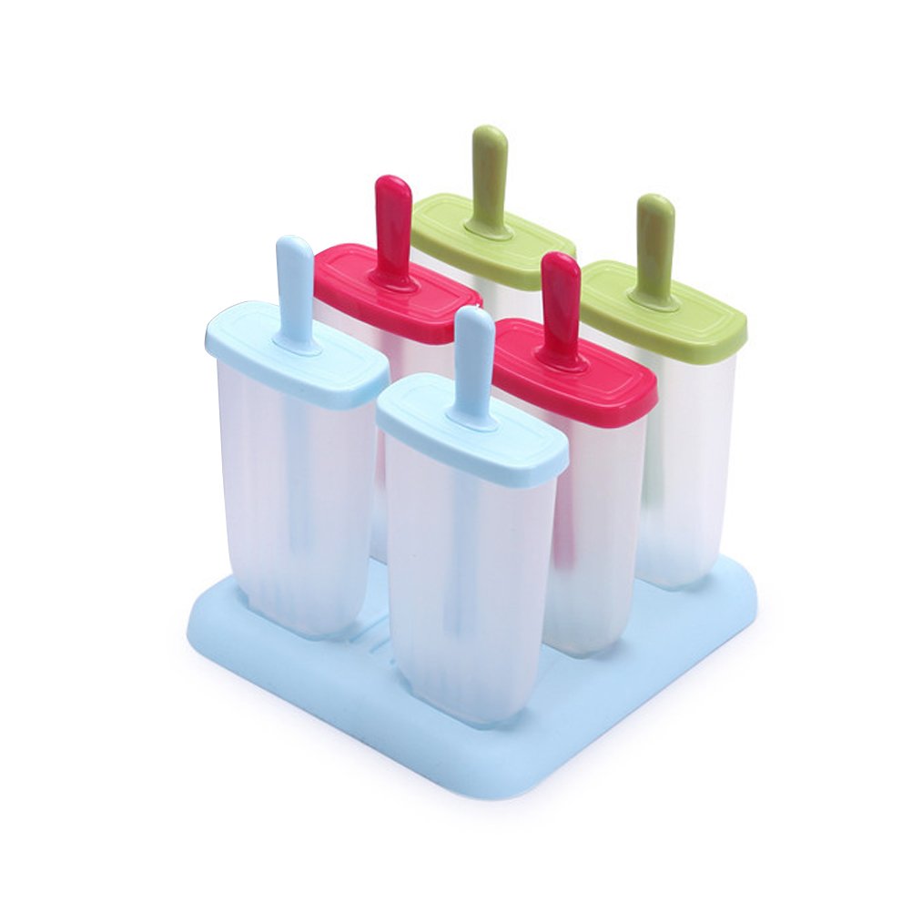 Cabilock 6-Piece Popsicle Molds Set - BPA-Free Ice Pop Makers for Kids, DIY Homemade Popsicle Kit with Lids - Perfect for Summer Treats, Birthday Parties & Family Fun