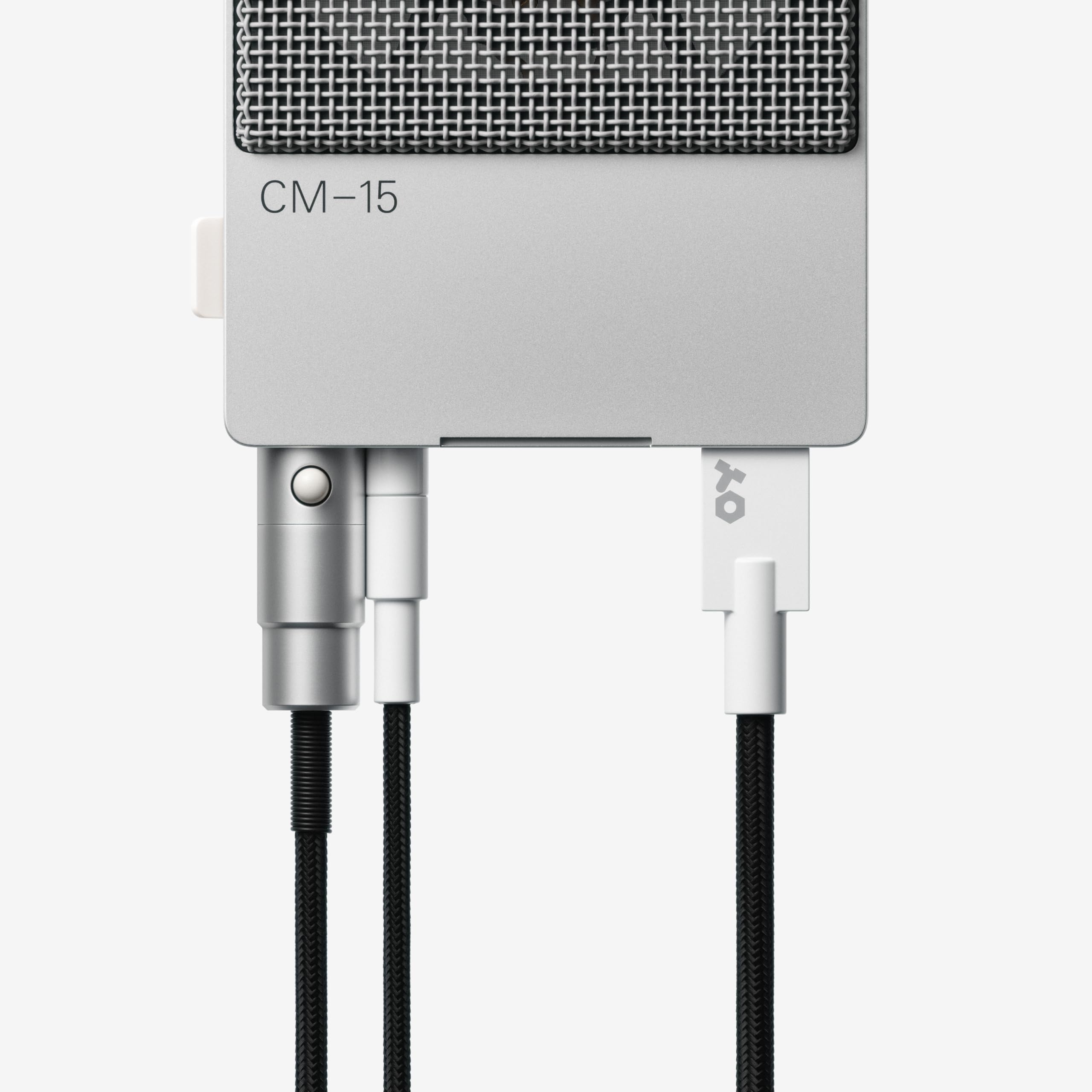 Teenage Engineering CM-15 USB-C Condenser Microphone - Portable Studio Mic with 48V Phantom Power, 3.5mm Line Out, 10-Hour Battery & Gain Control | Perfect for Podcasting, Voiceovers & Mobile Recording