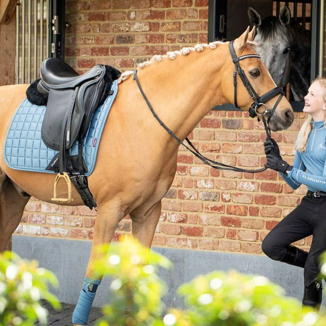 LeMieux Loire Classic Dressage Square Saddle Pad - Premium Equestrian Riding Pad for Horses - Perfect for Dressage Training & Horse Shows