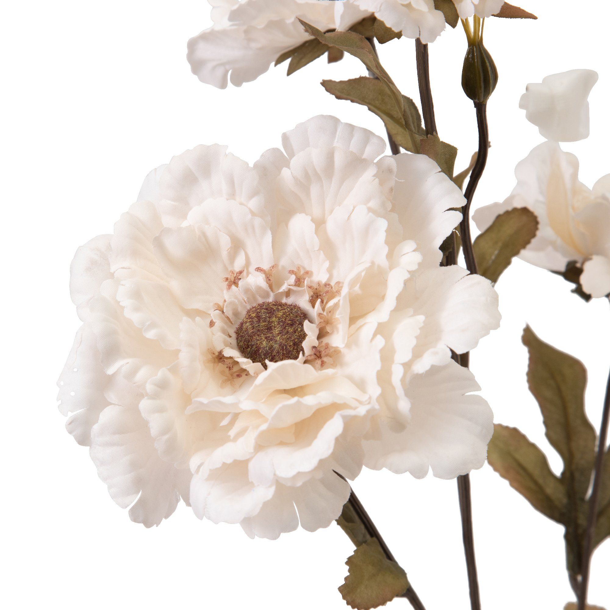 Artificial Flower Lotus Peony Ivory White - Elegant Home Decor for Weddings, Parties & Floral Arrangements