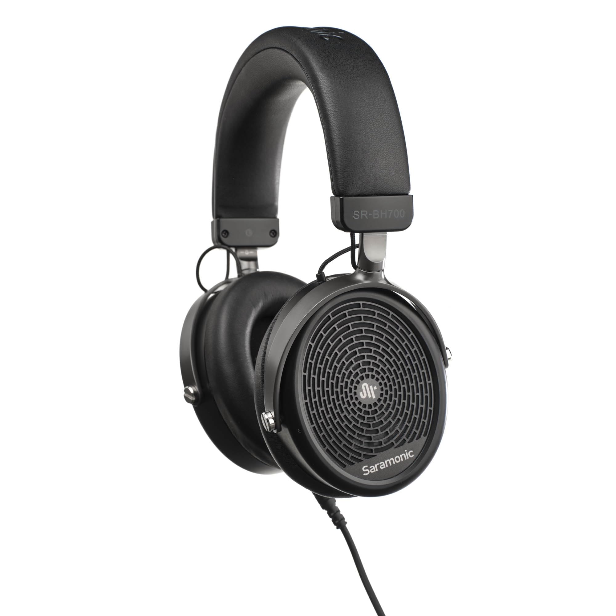 Saramonic Professional Studio Headphones with Coiled & Straight Cables, Velvet & Leather Earpads, 1/4