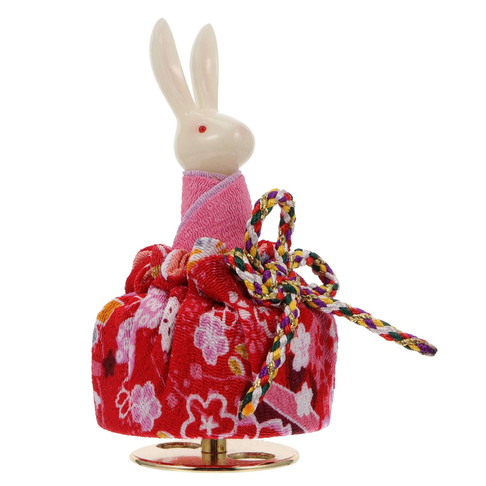 ULTNICE Rotating Bunny Music Box - Kimono Rabbit Mechanical Musical Gift for Boys & Girls | Birthday, Baby Shower, Home Decor, Nursery Room Gift Idea