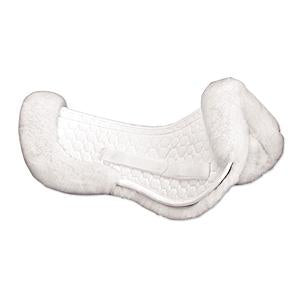 Premium Mattes Sheepskin Half Pad with Rear Trim - Breathable & Comfortable for Horse Riding - Perfect for Dressage, Jumping & Training