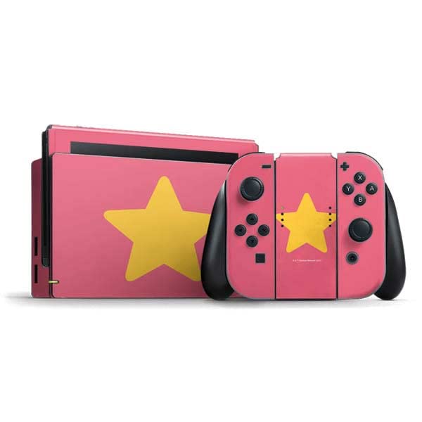 Officially Licensed Steven Universe Nintendo Switch Skin Decal - Cartoon Network Star Design for Gaming Bundle | Perfect for Switch Console Protection & Personalized Gaming Style