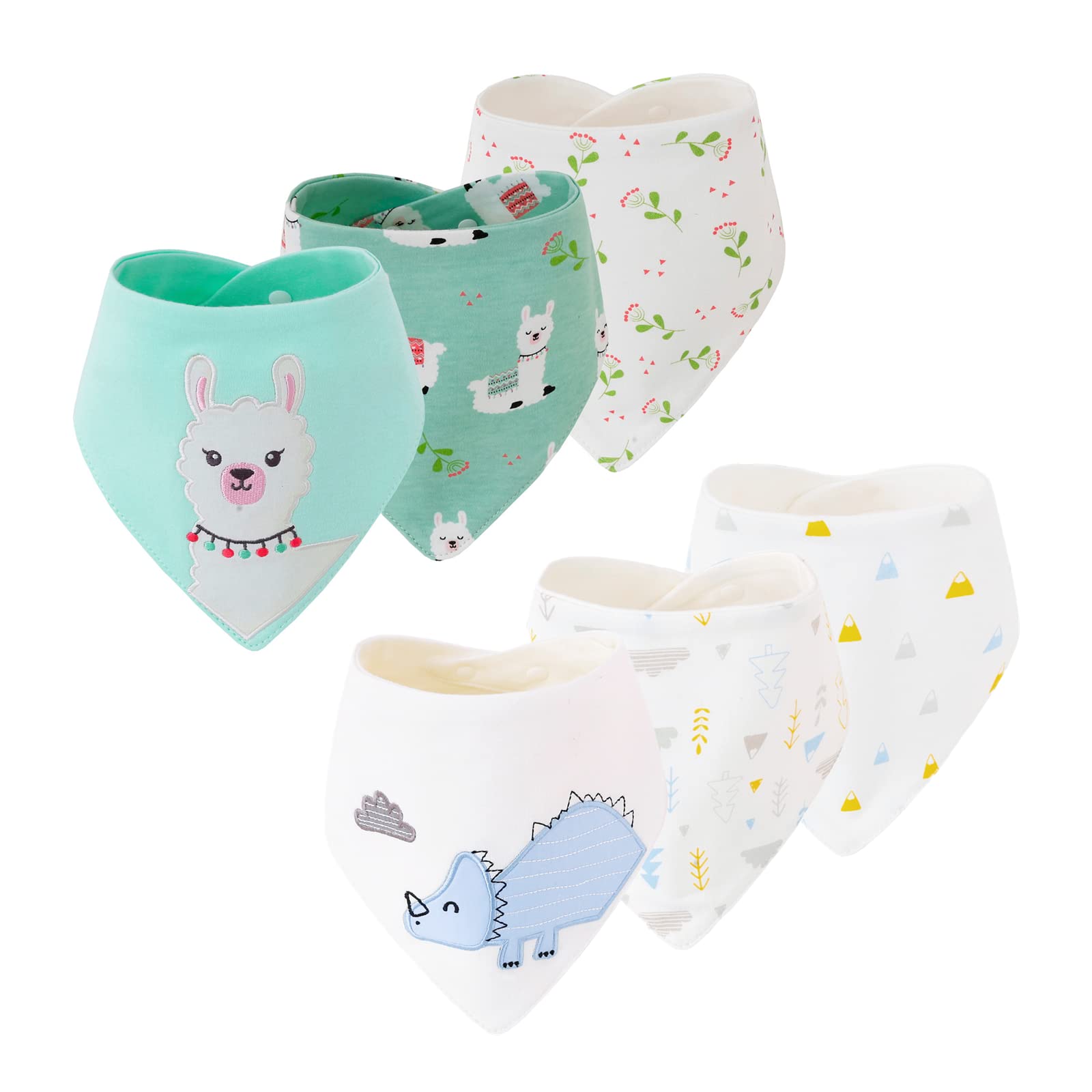 Insular Baby Bandana Drool Bibs - 100% Cotton Soft Unisex Bibs for Boys & Girls - Perfect for Teething, Drooling & Messy Feeding - Ideal for Daycare, Travel & Home Use
