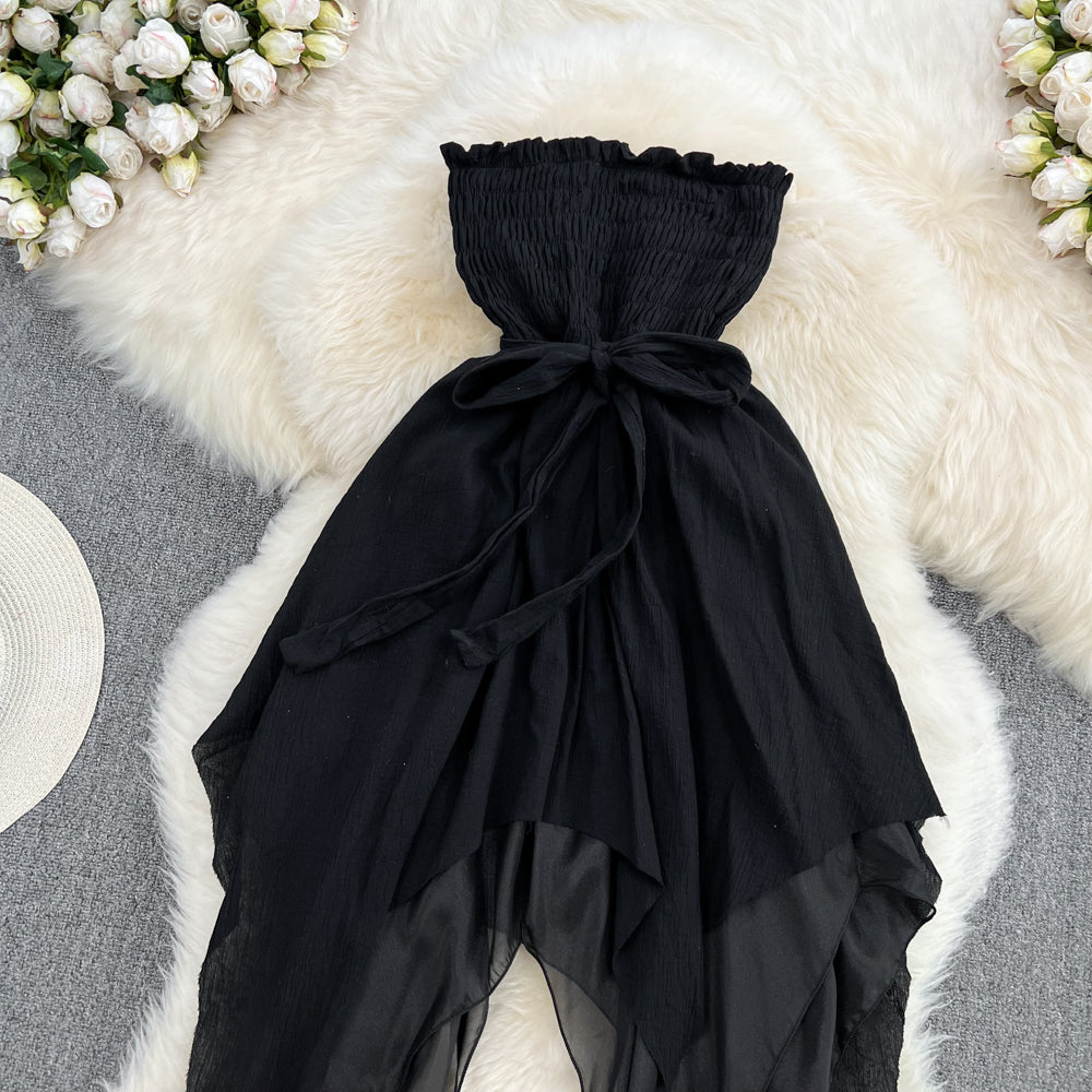 2023 Summer Sexy Strapless Backless Puffy Dress for Women - Elegant Party & Cocktail Evening Gown - Perfect for Weddings, Prom, Date Night & Special Occasions