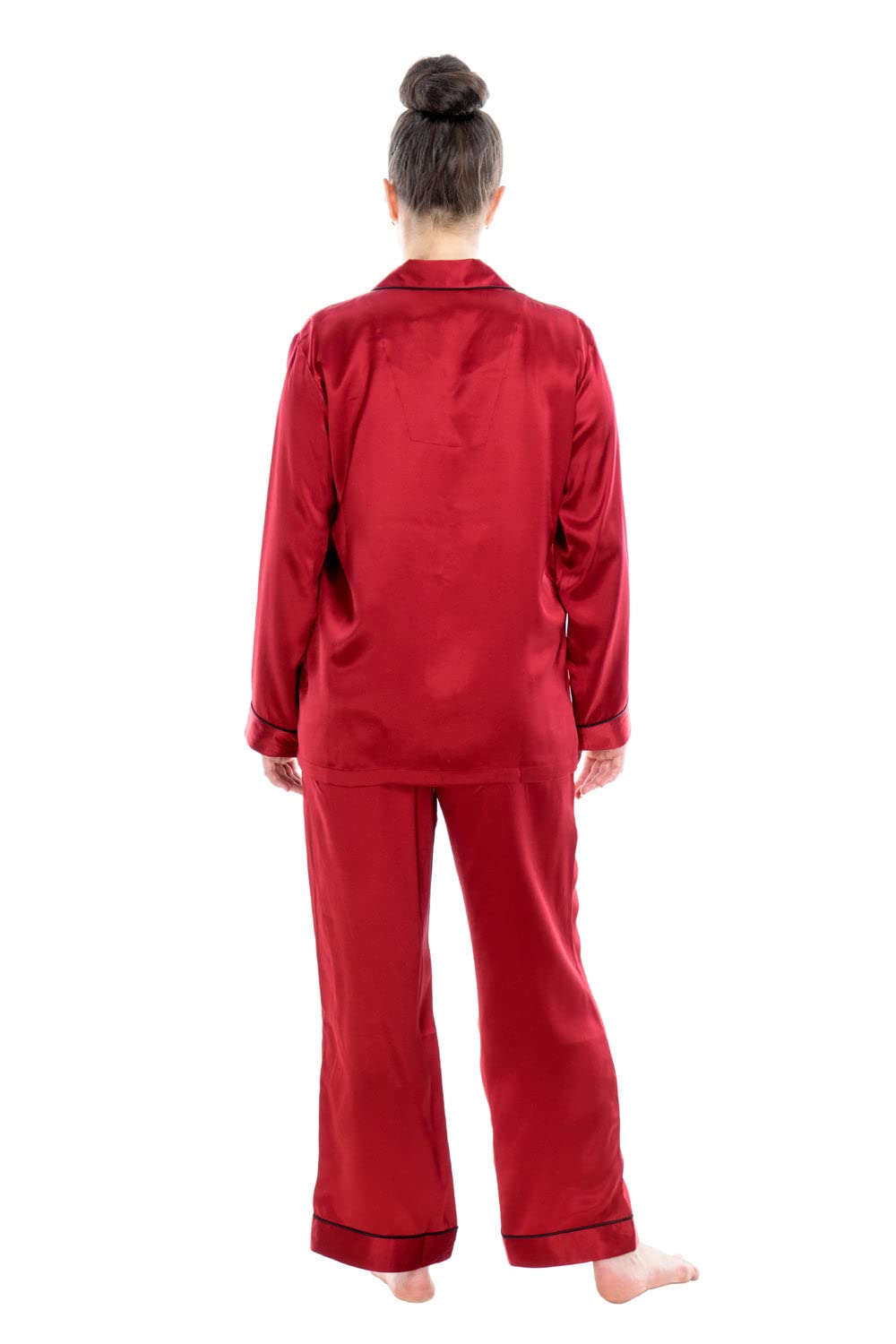 Luxury 100% Mulberry Silk Pajama Set for Women - Soft & Breathable Sleepwear for Comfortable Nights - Perfect for Relaxation, Spa Days & Romantic Getaways