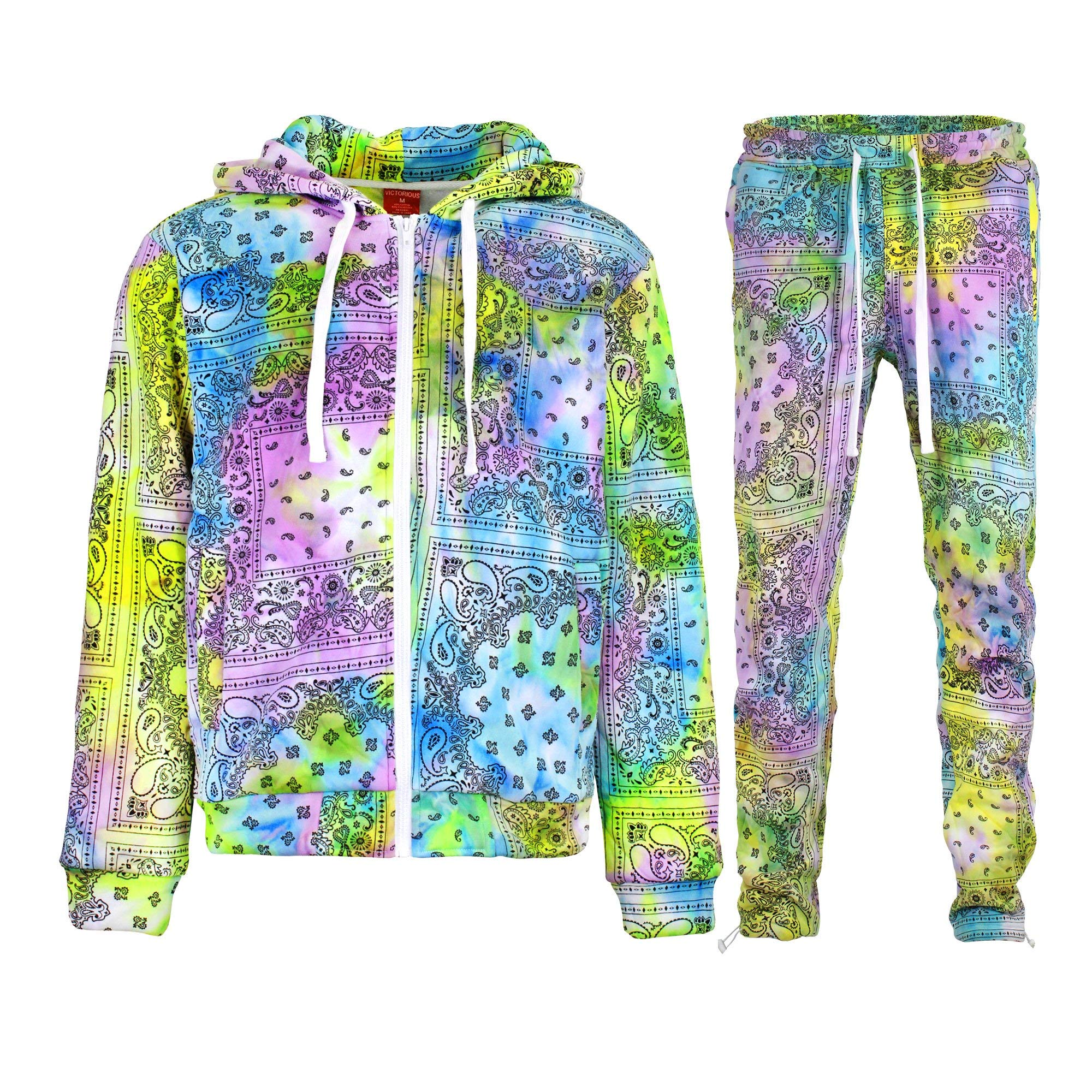 G-Style USA Men's Fleece Tracksuit Set - Winter Warm Zipper Jacket & Jogger Sweatpants for Gym, Running, and Casual Wear