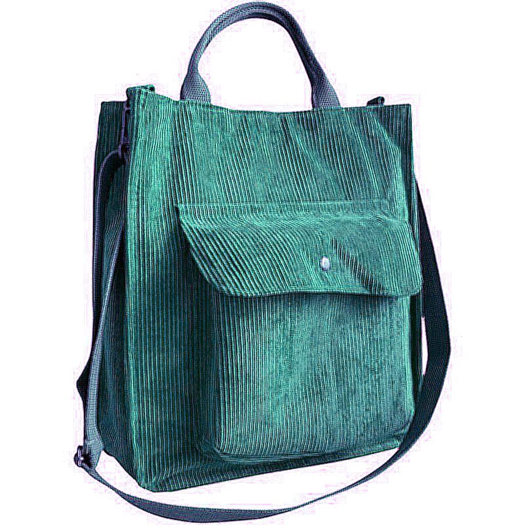 Women's Corduroy Shoulder Bag - Stylish Crossbody Messenger Purse for Casual & Travel | Perfect for Work, Shopping & Daily Use
