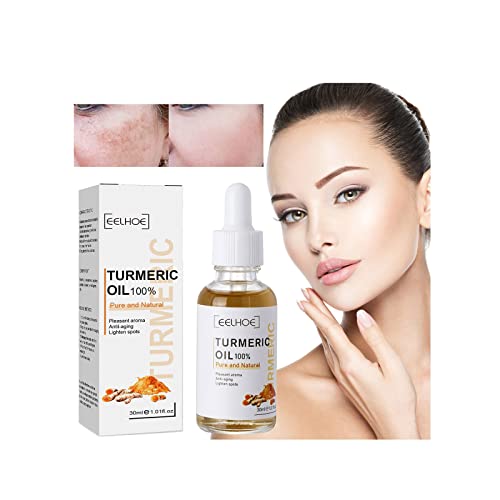 ZITIANY Turmeric Dark Spot Corrector Serum - 100% Pure Natural Facial Essence Oil with Dropper | Anti-Wrinkle, Moisturizing & Lightweight Skincare for Face | 30ml | Perfect for Daily Brightening & Anti-Aging Routine