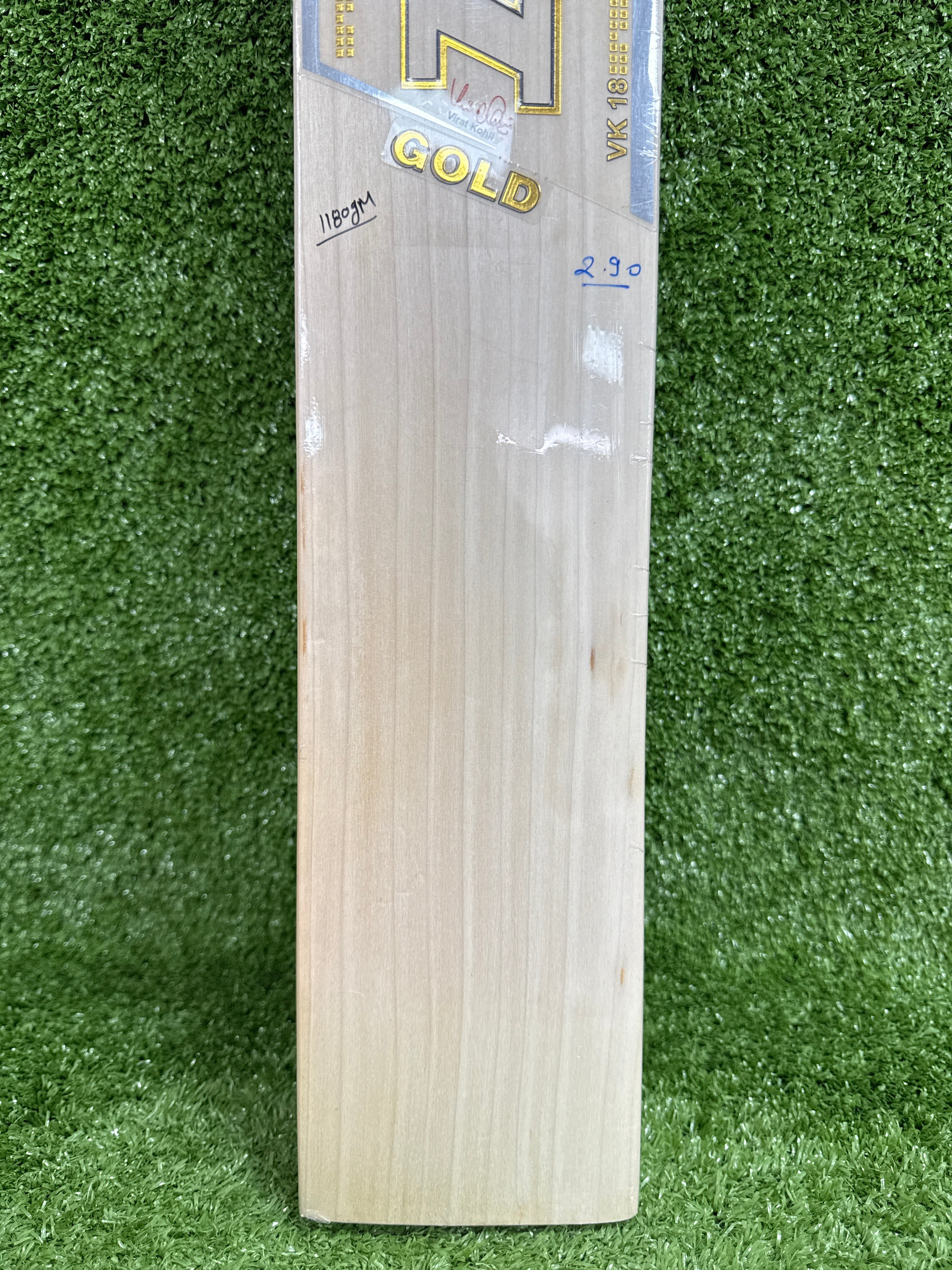 MRF Warrior Gold English Willow Cricket Bat - Premium Quality for Professional & Amateur Players - Perfect for Matches, Training & Practice Sessions