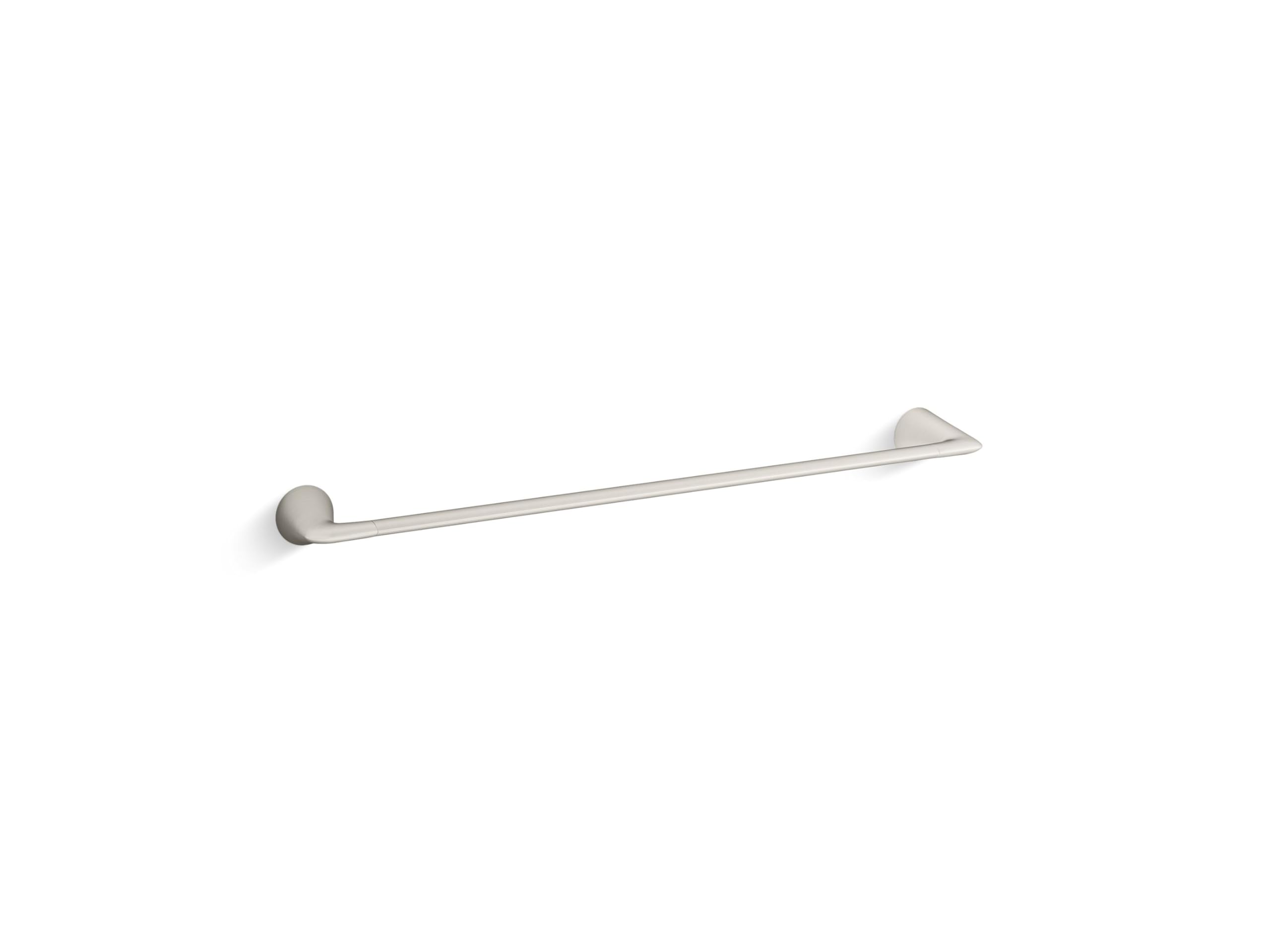 KOHLER K-24756-BN Modern Brushed Nickel Towel Bar - Bathroom Accessory for Contemporary Homes | Perfect for Bathrooms, Spas & Luxury Hotels