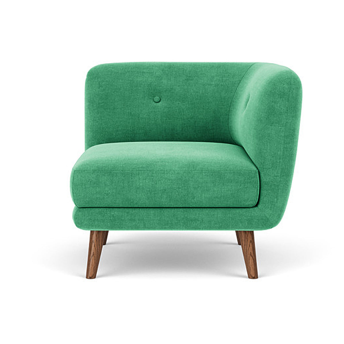 Alfred Fabric Right 1 Seater Modular Sofa - Modern Comfortable Single Chair for Living Room, Bedroom & Small Spaces