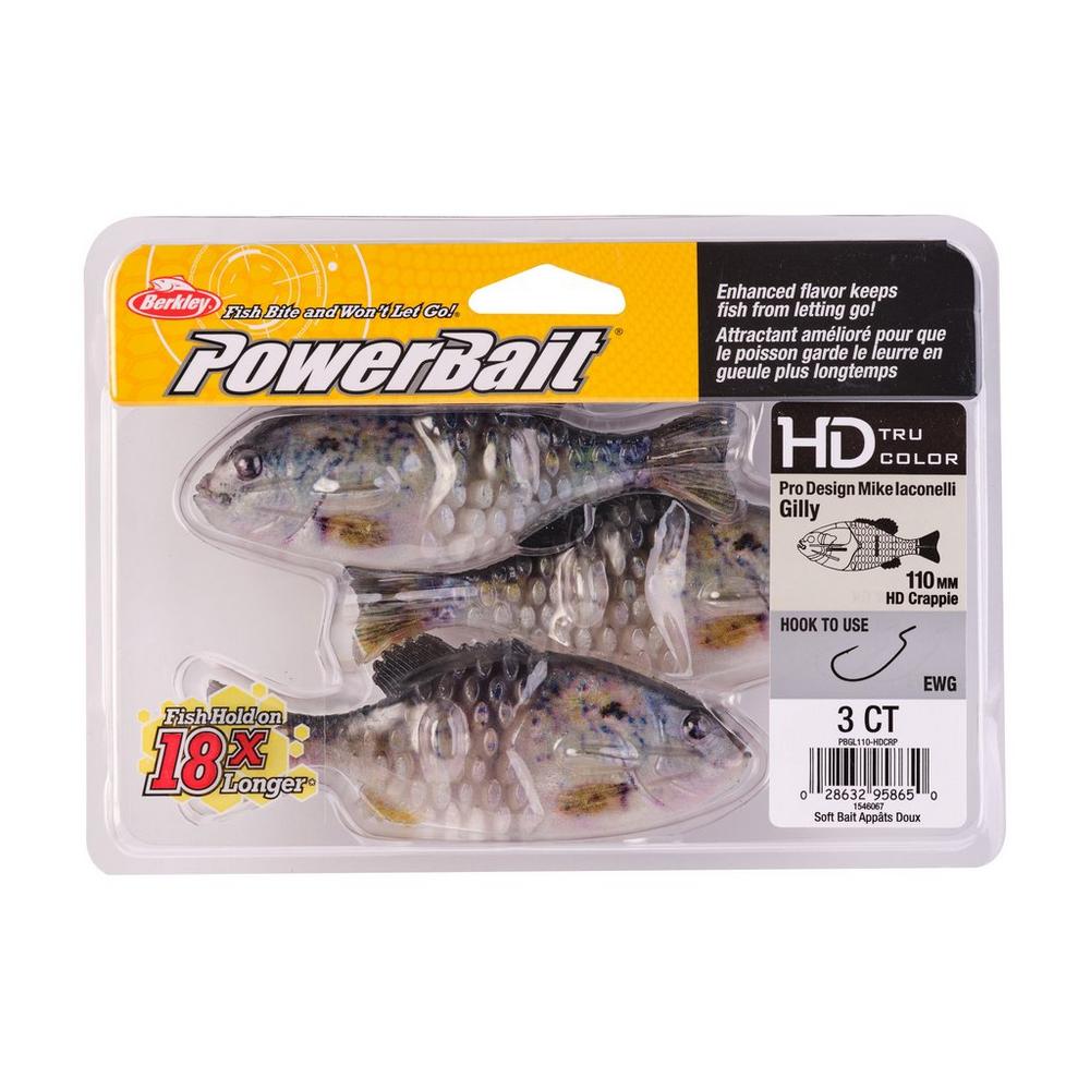 Berkley PowerBait Gilly Swimbait Fishing Lure - Designed by Mike Iaconelli - Perfect for Bass, Walleye & Freshwater Fishing | Realistic Action & Scent Attractant