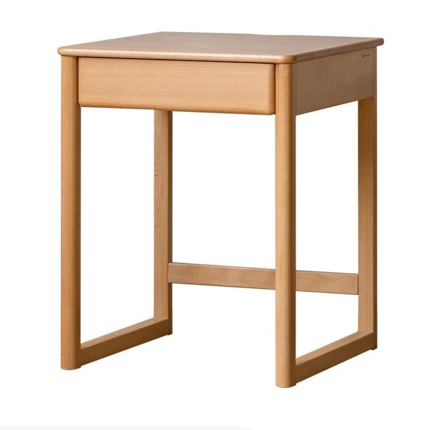 Solid Wood Beech Rubber Children's Study Desk with Bookshelf - Perfect for Kids' Bedroom, Homeschooling & Reading Nook