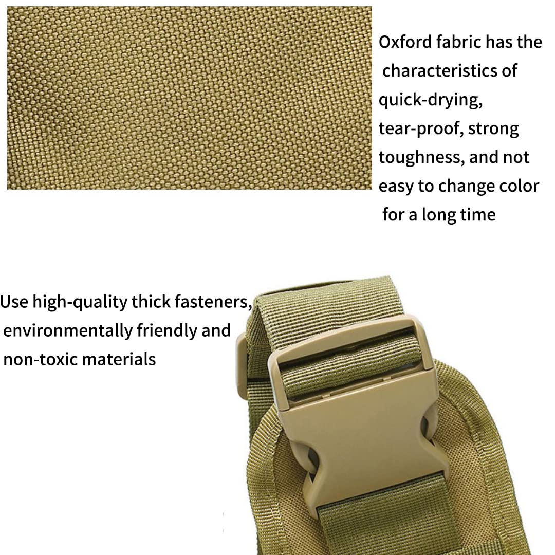Tactical Sling Bag Molle Crossbody for Hiking Cycling & Travel - Black