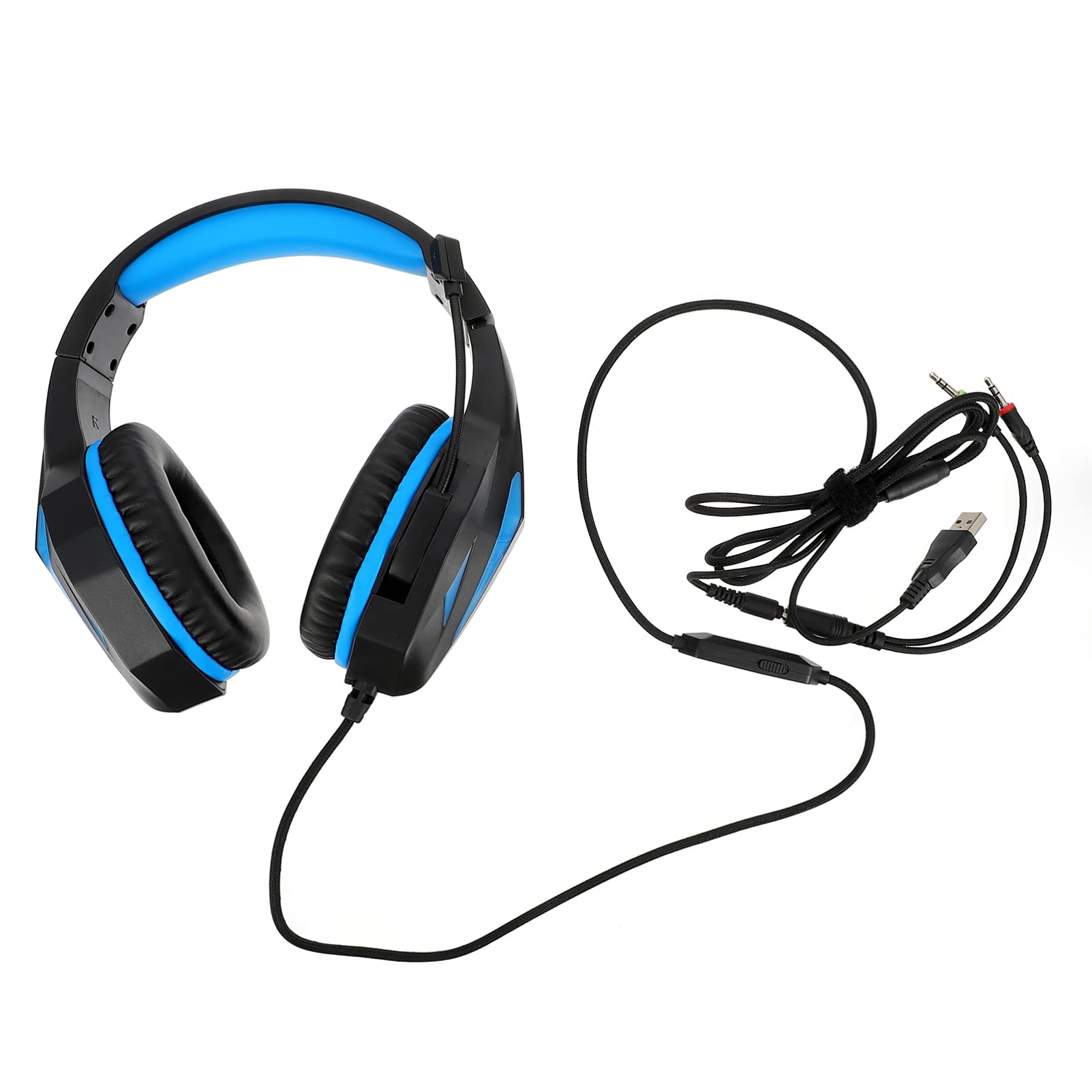 ARTIBETTER Wired Gaming Headset with Adjustable Headband & RGB Lighting - Stereo Sound Noise Cancelling Mic for PC, PS4, Xbox, Nintendo Switch (Perfect for FPS, Streaming & Online Gaming)