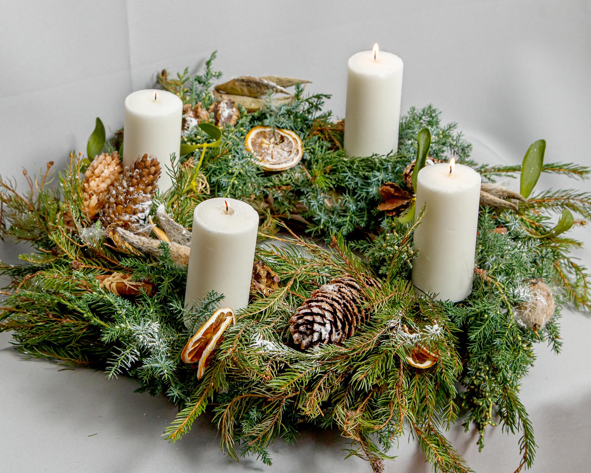 3x6 Inch Unscented Pillar Candles - 3 Pack for Home, Wedding & Emergency Use