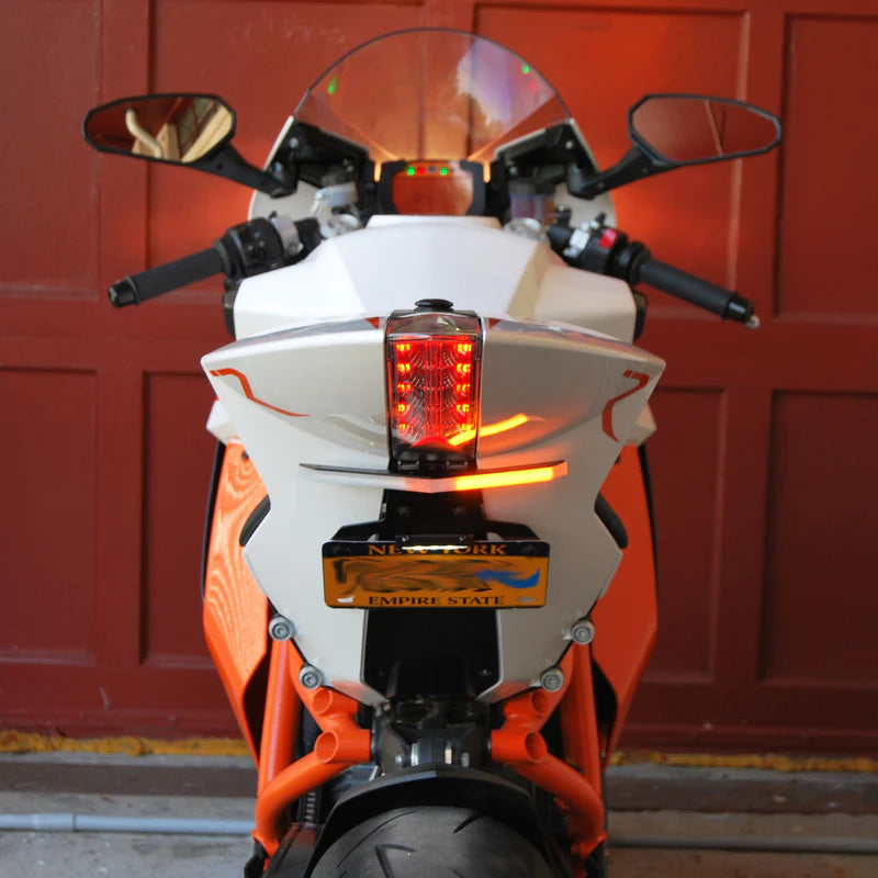 KTM RC8 Fender Eliminator Kit for 2015-2018 Models - Lightweight Tail Tidy License Plate Mount - Perfect for Motorcycle Track Days & Street Legal Customization