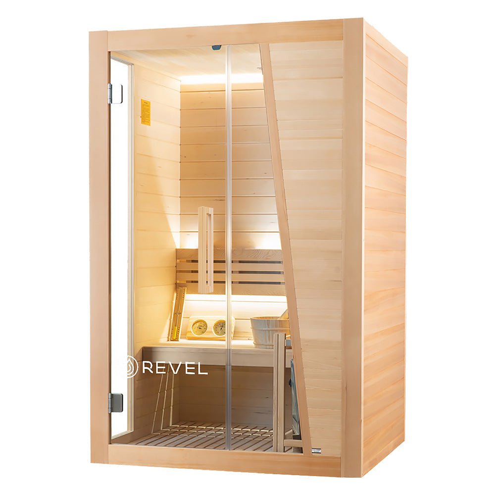Premium 2-Person Traditional Finnish Sauna - Revel Recovery Tampere - Perfect for Home Relaxation & Detox