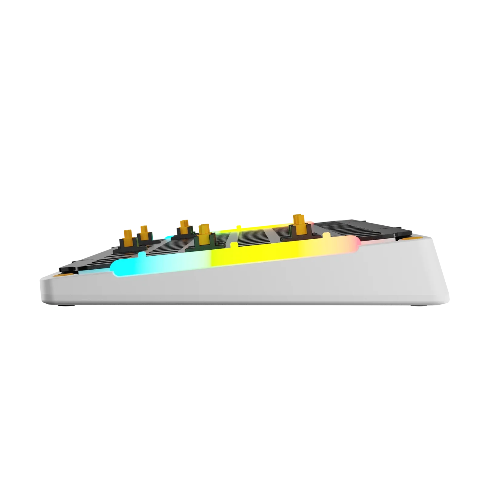 GMMK 3 75% Mechanical Keyboard Bottom Case - Matte White Metal Base Plate | Perfect for Gaming, Typing & Office Work
