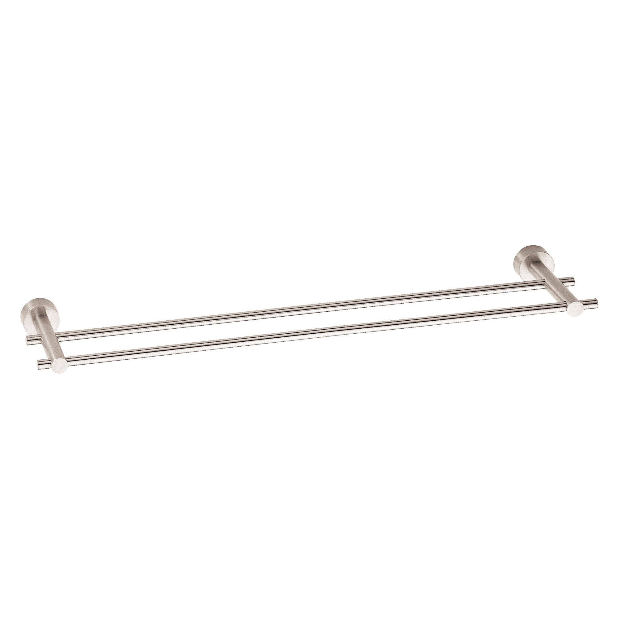 Danze Parma Modern 24-Inch Brushed Nickel Double Towel Bar Rack - Bathroom Towel Holder for Spa, Hotel & Home Decor