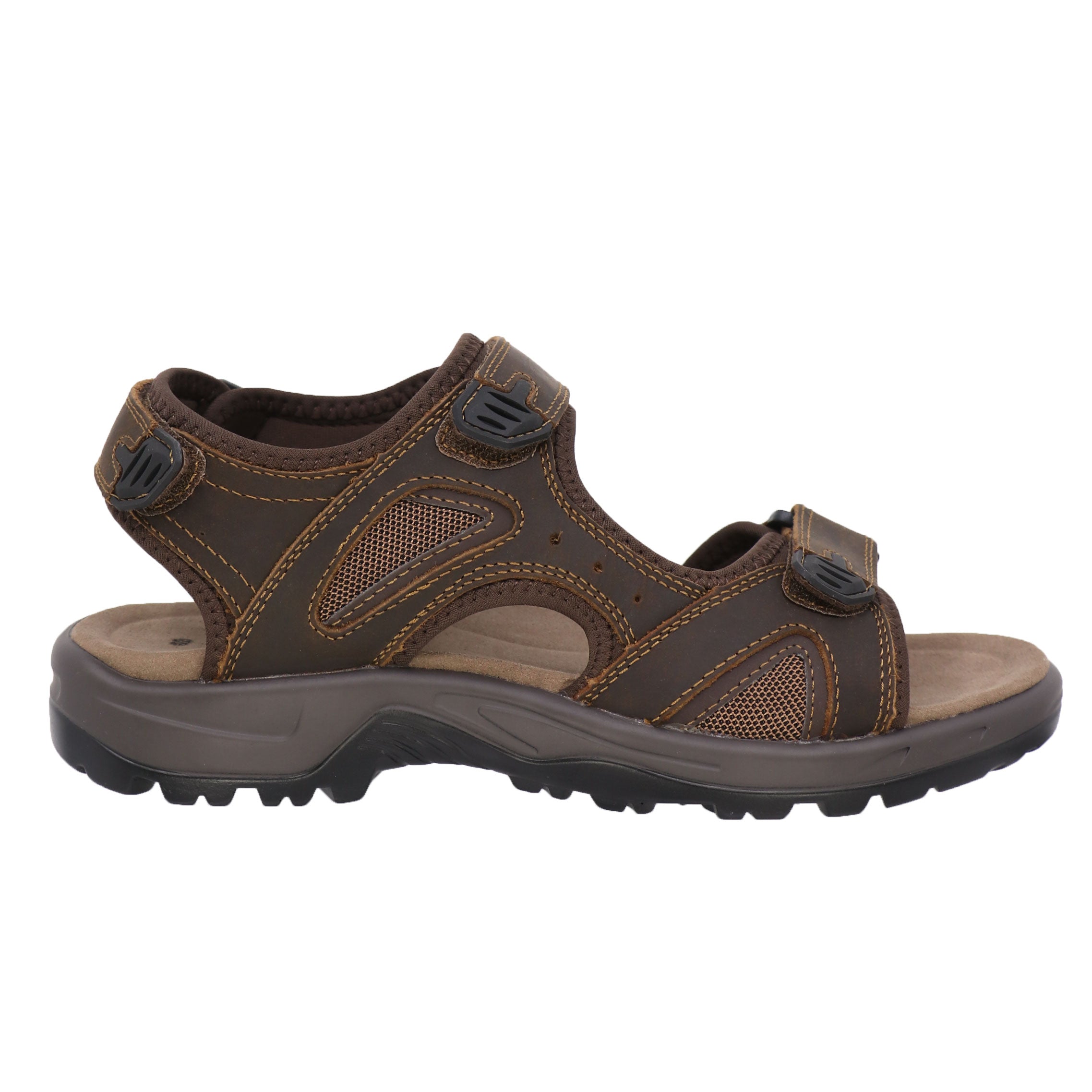 Men's Carlos Comfortable Leather Sandals - Breathable & Lightweight for Walking, Beach, and Outdoor Activities