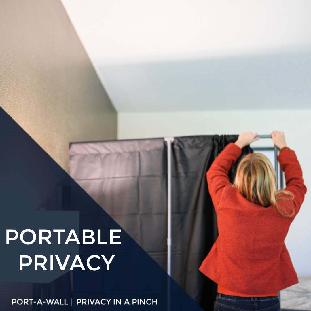 Portable Room Divider Privacy Screen - Dark Green Partition for Education, Clinics, Health Screenings & Travel | No Tools Needed | Perfect for Offices, Classrooms & Events