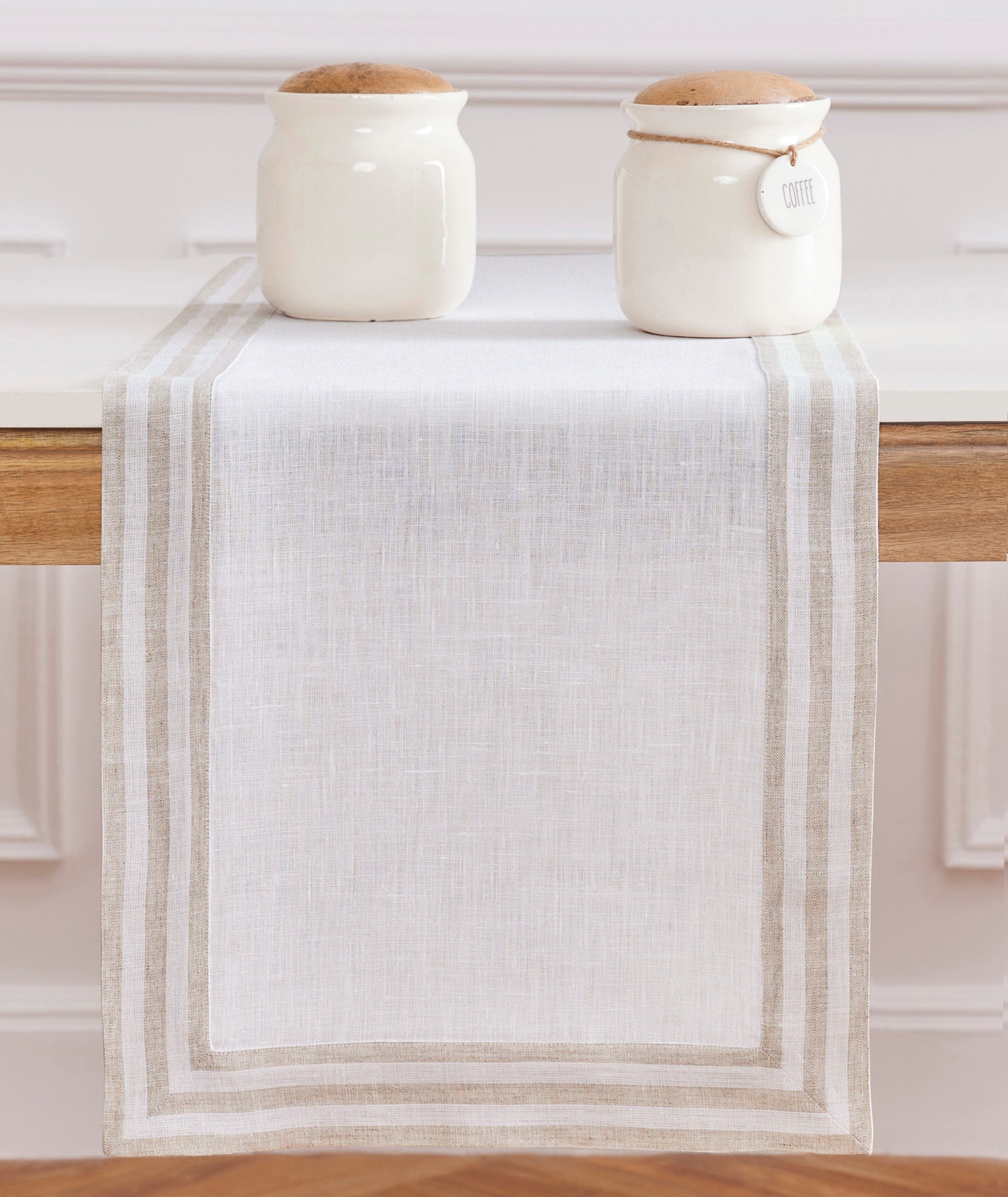 Elegant Mila Table Runner - Premium Linen Dining Decor for Weddings, Holidays & Everyday Use