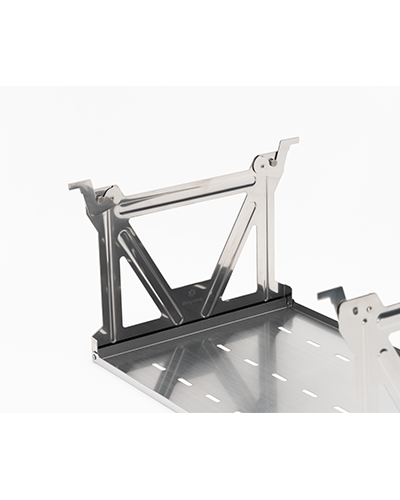 Shallow IGT Hanging Shelf - Lightweight Aluminum Storage Solution for Camping, Outdoor Kitchen & BBQ Accessories | Perfect for Picnics, Tailgating & Backpacking Trips