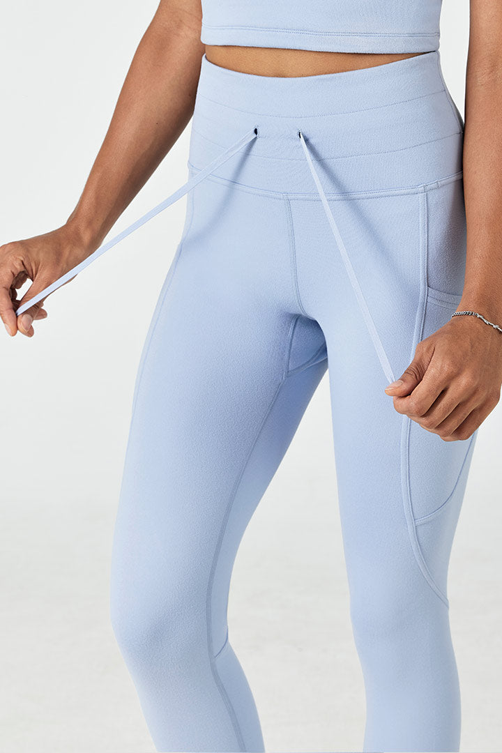 CloudFleece™ High Waist Yoga Pants with Drawstring - Soft Fleece-Lined Workout Leggings for Women - Perfect for Yoga, Running & Lounge Wear