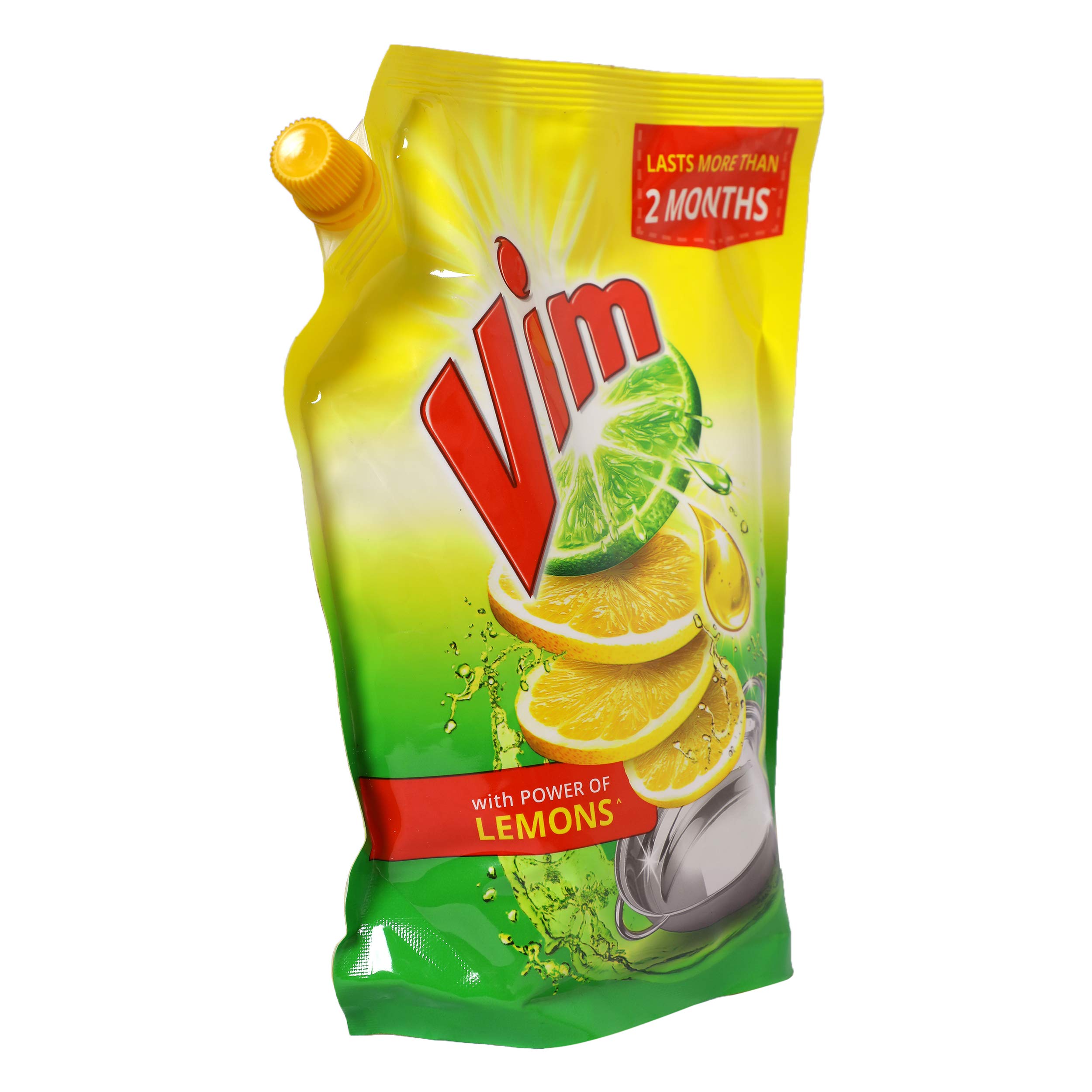 Vim Dishwashing Gel - 900ml Lemon Scent | Effective Kitchen Cleaner for Pots, Pans & Dishes | Fresh Citrus Fragrance