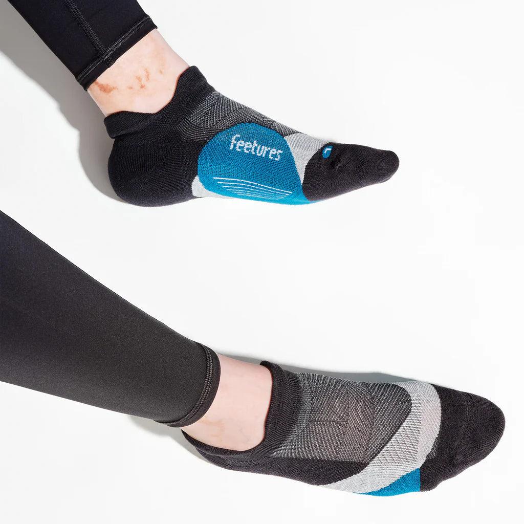 Elite Light Cushion No Show Tab Socks for Women & Men - Breathable Invisible Low Cut Athletic Socks for Running, Tennis, Gym & Casual Wear