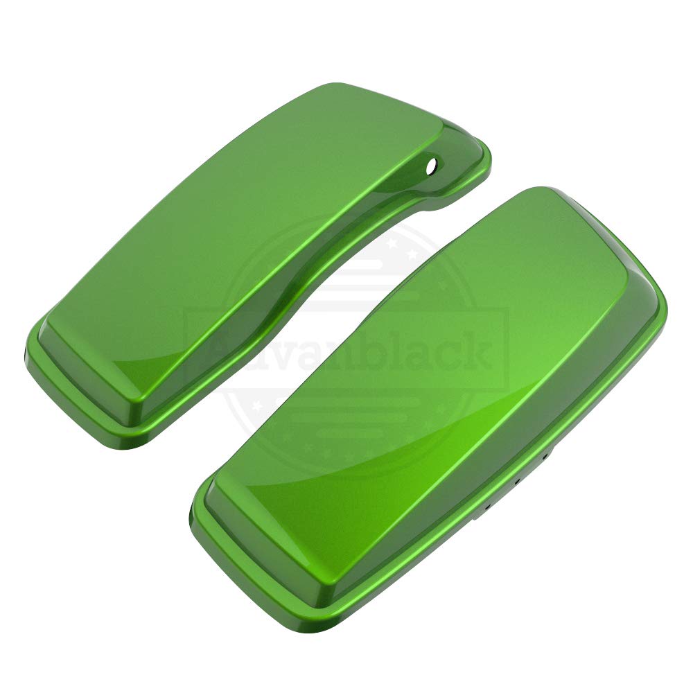 Moto Onfire Saddlebag Lids for Harley Touring Street Glide Road Glide Special 2014-2020 - Radioactive Green Replacement Motorcycle Accessories - Perfect for Long Rides & Custom Bike Upgrades
