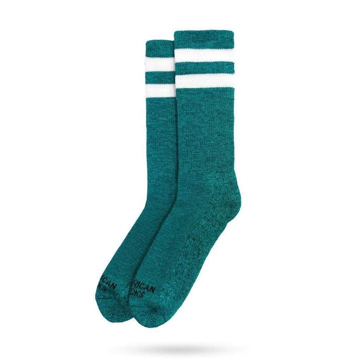 Turquoise Noise American Socks - Mid High Crew Socks for Women & Men - Comfortable Casual & Athletic Wear for Daily Use, Workout, and Outdoor Activities