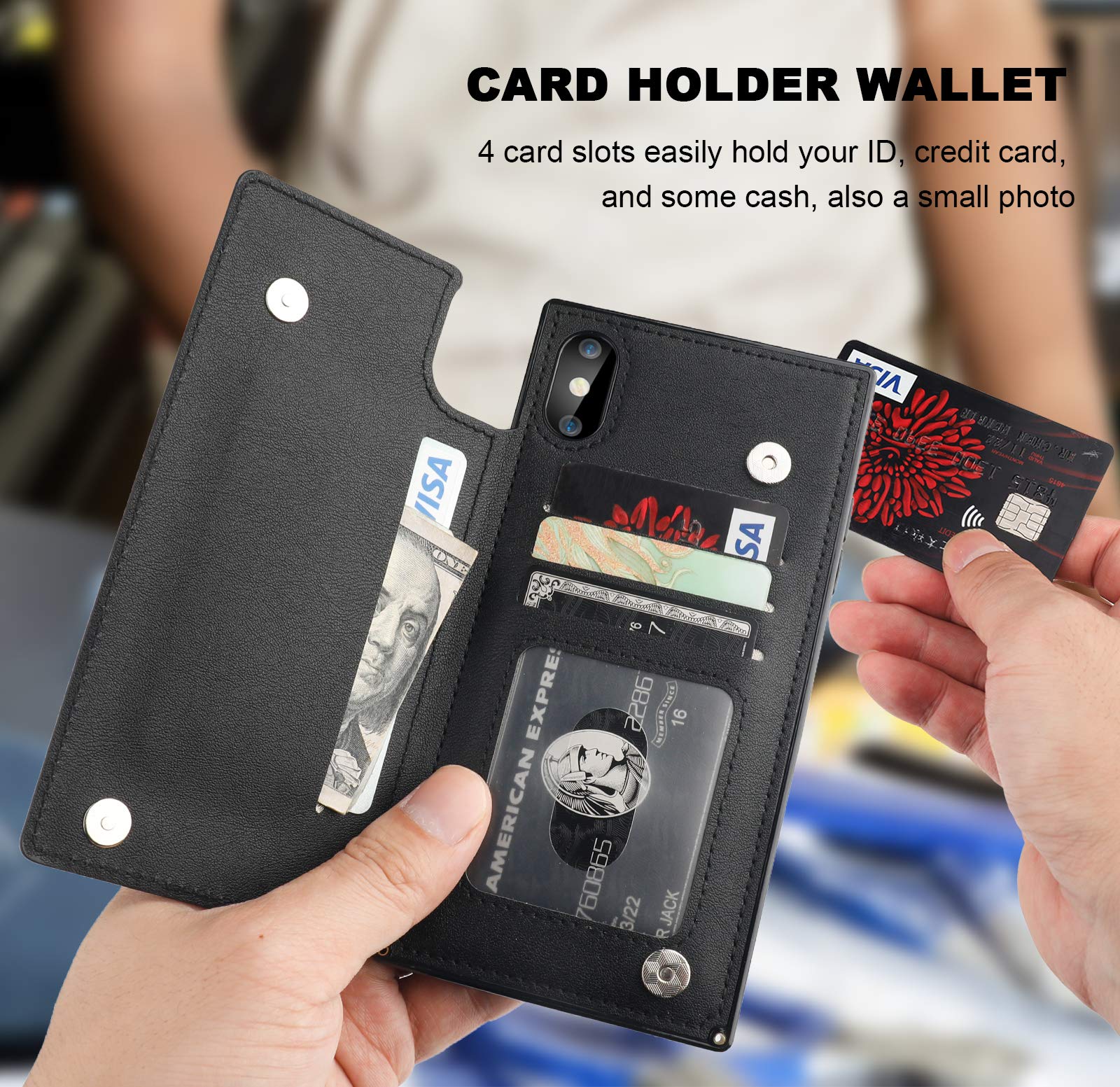 RFID Blocking Wallet Case for iPhone Xs Max 6.5