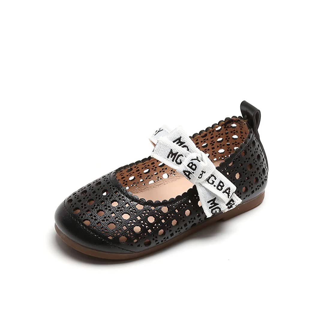 YIBLBOX Girls Mary Jane Dress Shoes - Toddler & Little Kid Ballet Flats with Cutout Design for School, Party & Special Occasions