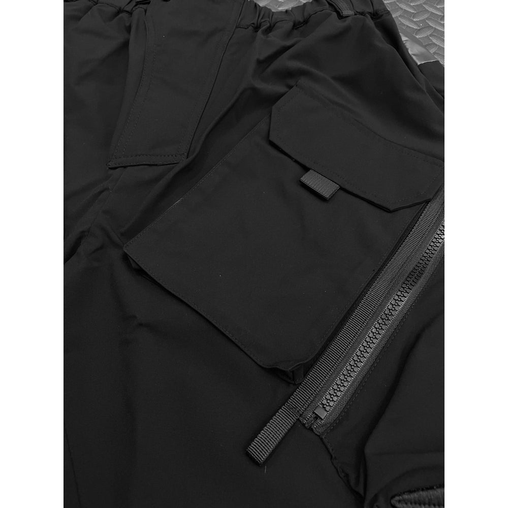IP AXIS WORKWEAR Men's Straight Leg Dress Pants with Pockets - Professional Black Office Trousers for Business Casual & Formal Wear