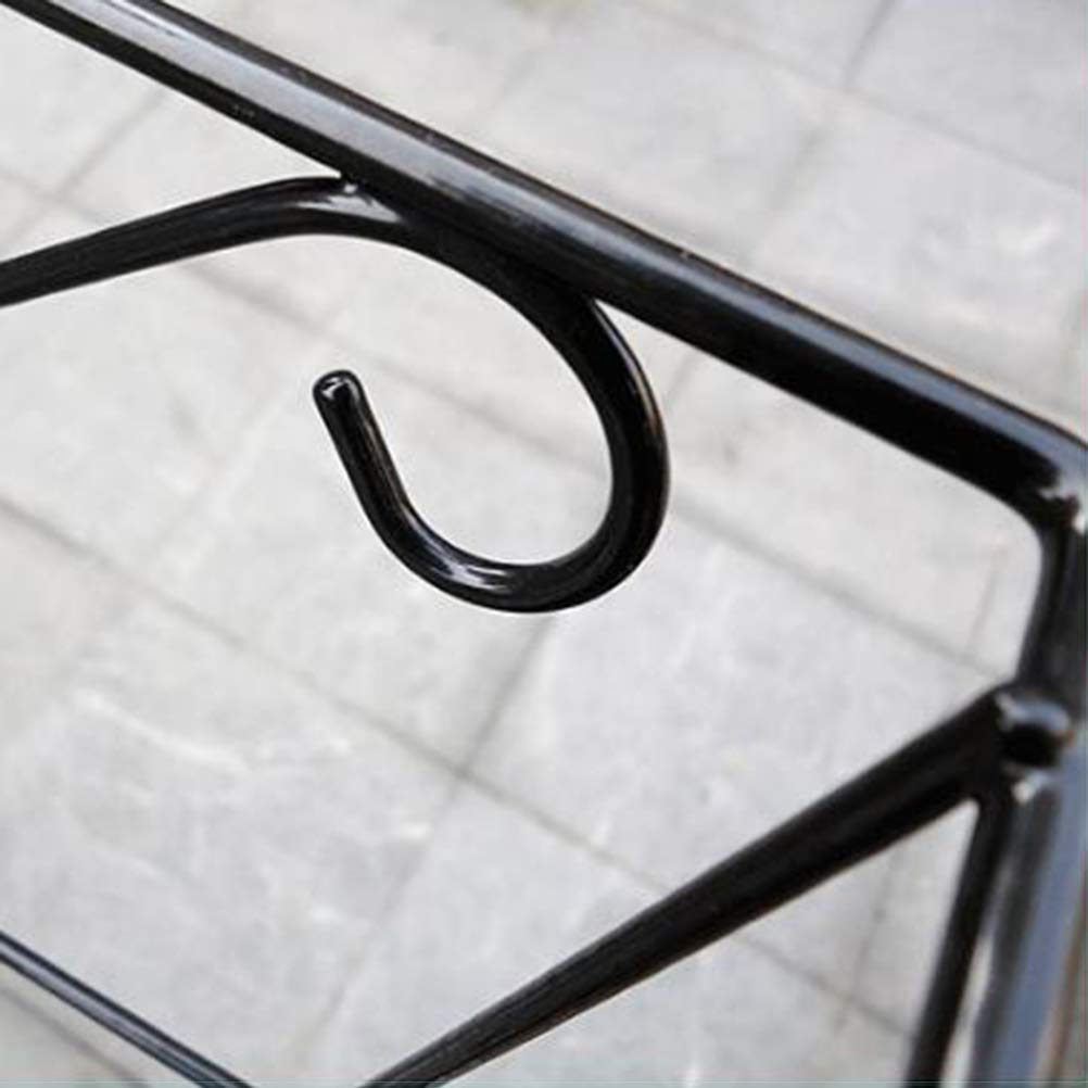 Hemoton Heavy Duty Hanging Balcony Plant Bracket - Adjustable Pot Holder Stand for Railing, Deck & Patio - Perfect for Flowers, Herbs & Small Plants - Outdoor Garden Accessories
